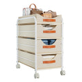 4-Tier Wheeled Fabric Closet Storage Cart