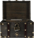 Gray Large Lockable Wooden Treasure Chest