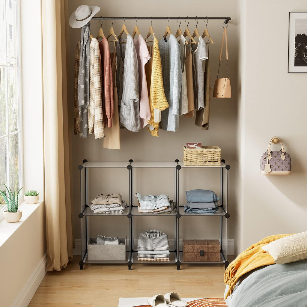 6-Cube Metal Frame Closet Storage Organizer