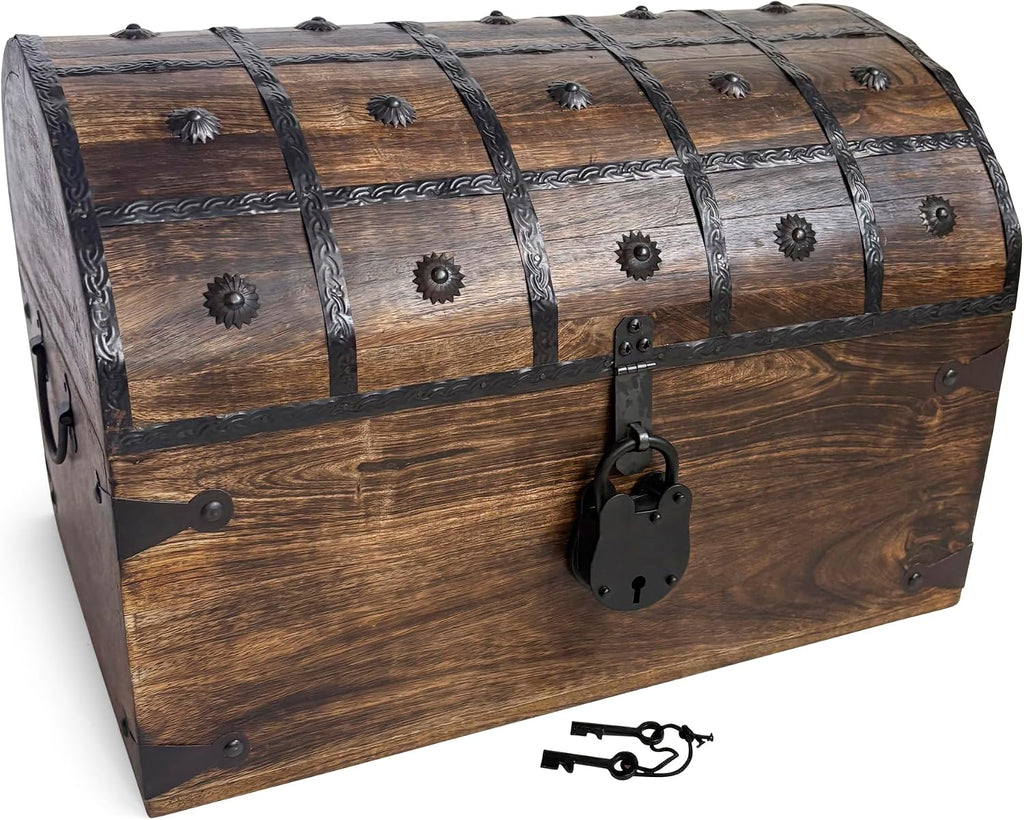 XX-Large Handmade Lockable Kids Pirate Treasure Chest