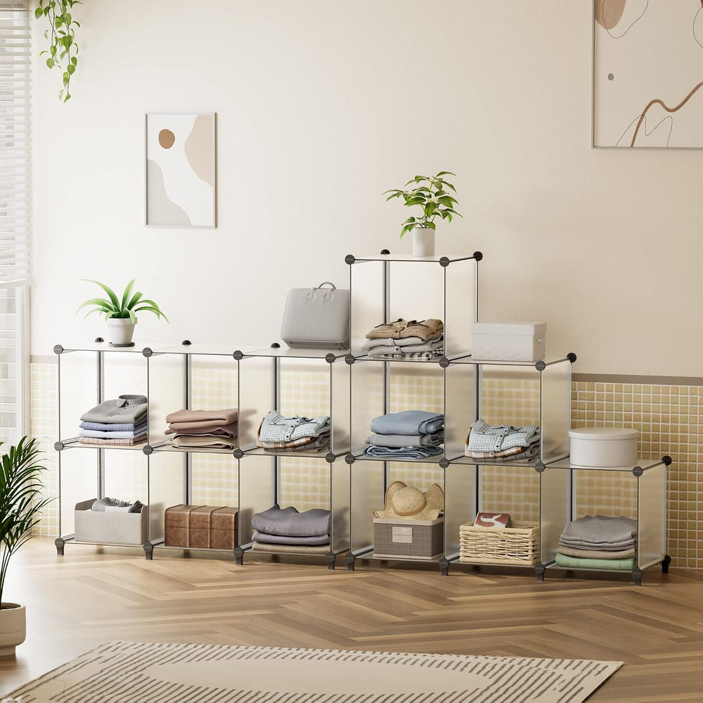 6-Cube Metal Frame Closet Storage Organizer